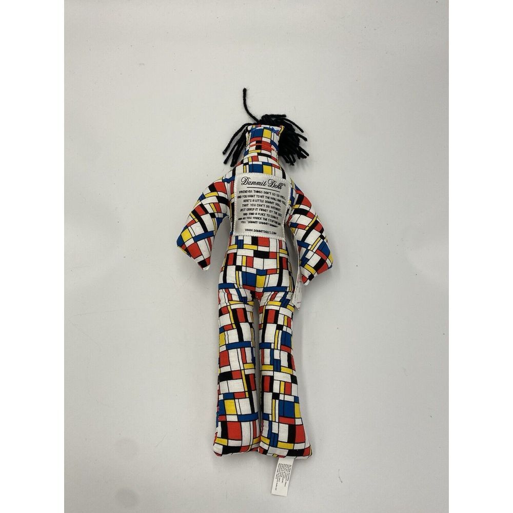 Dammit Doll‎ With Tags NWT 12" Piet Mondrian Modern Art